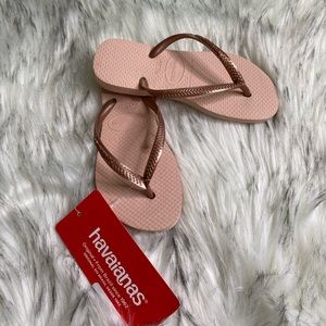 HAVAIANAS flip-flops Child Rose Gold/Pink